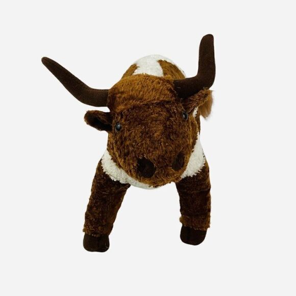 2007 Zoona 12" Longhorn Bull Cow Plush Texas RGU Handmade UT Football Hook Em - Picture 3 of 12